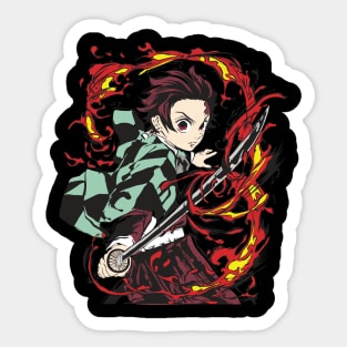 Kimetsu no Yaiba - Tanjiro Hinokami Kagura Sticker